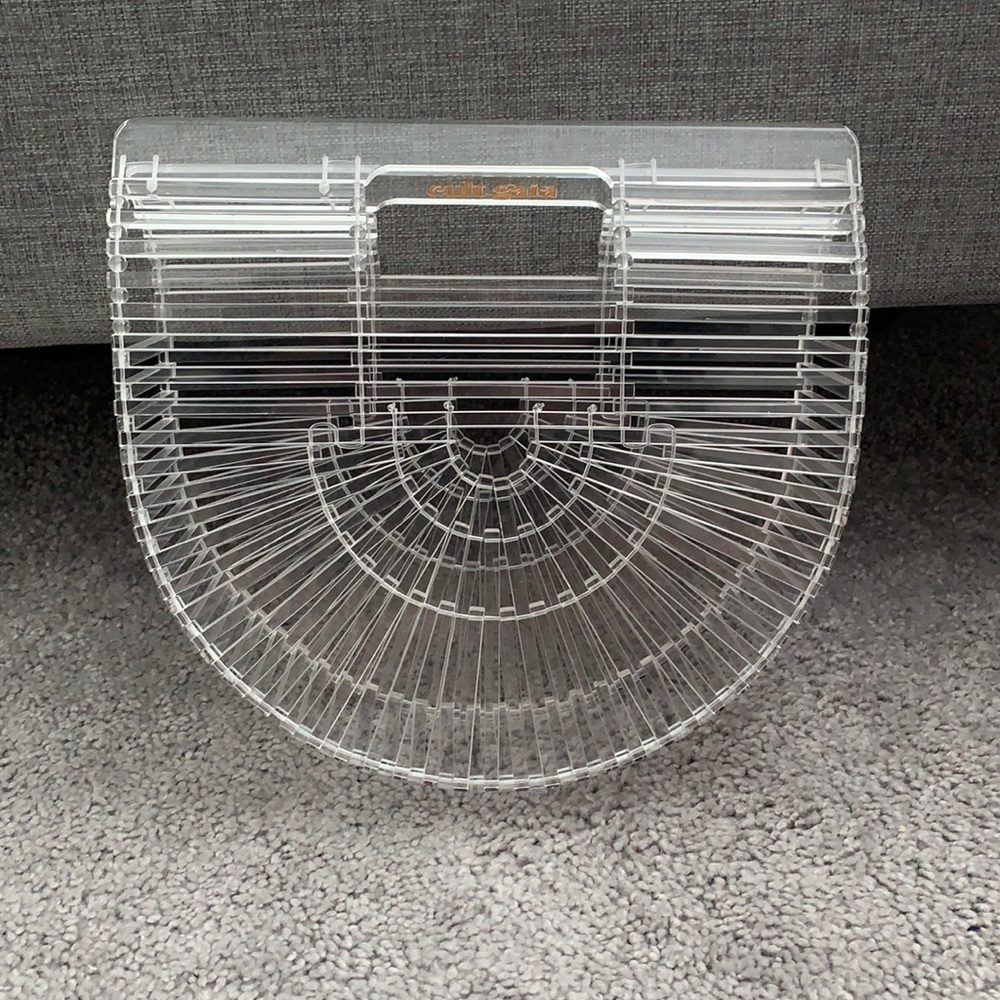 Cult Gaia clear/acrylic top handle clutch - Picture 3 of 6